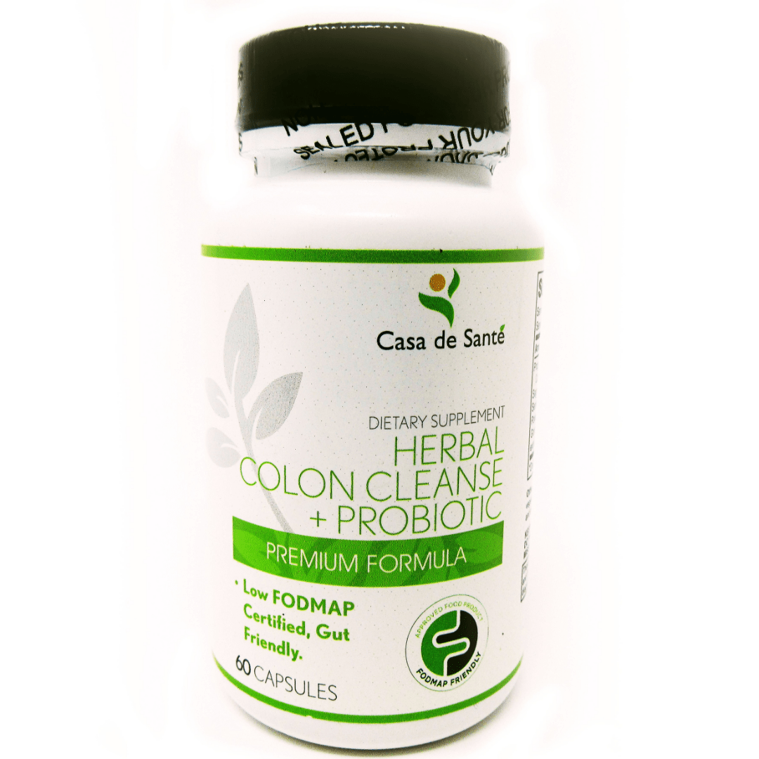 Low FODMAP Gentle Colon Cleanse + Probiotic - Herbal Detox for Sensitive Gut, Regularity Support