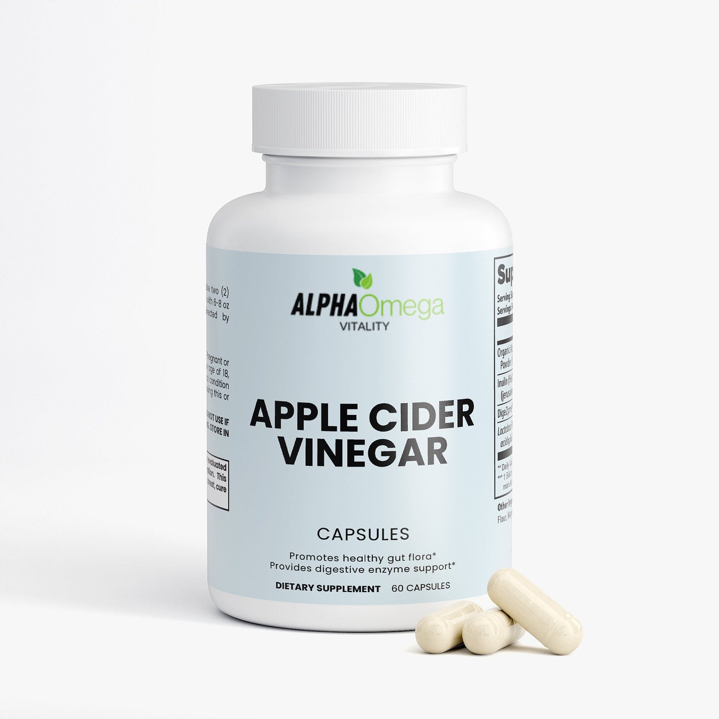 Apple Cider Vinegar Capsules – Natural Digestion & Metabolism Support