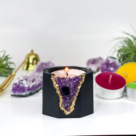 AMETHYST CANDLE HOLDER | DARK - Blinks Emporium