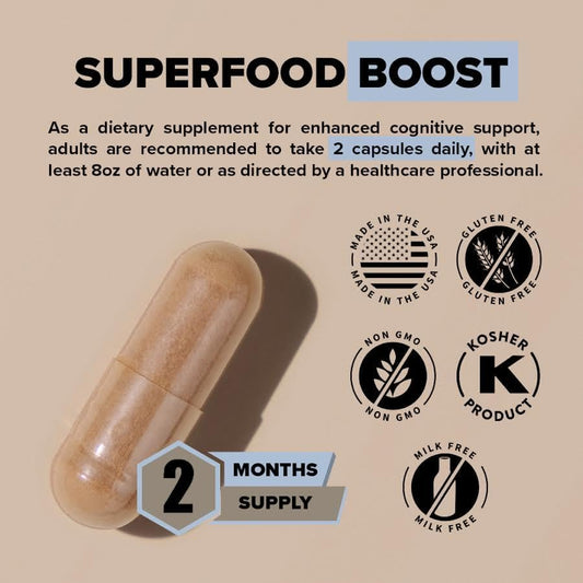 Lion’s Mane Mushroom Capsules – Supports Focus, Memory & Mental Clarity - Blinks Emporium