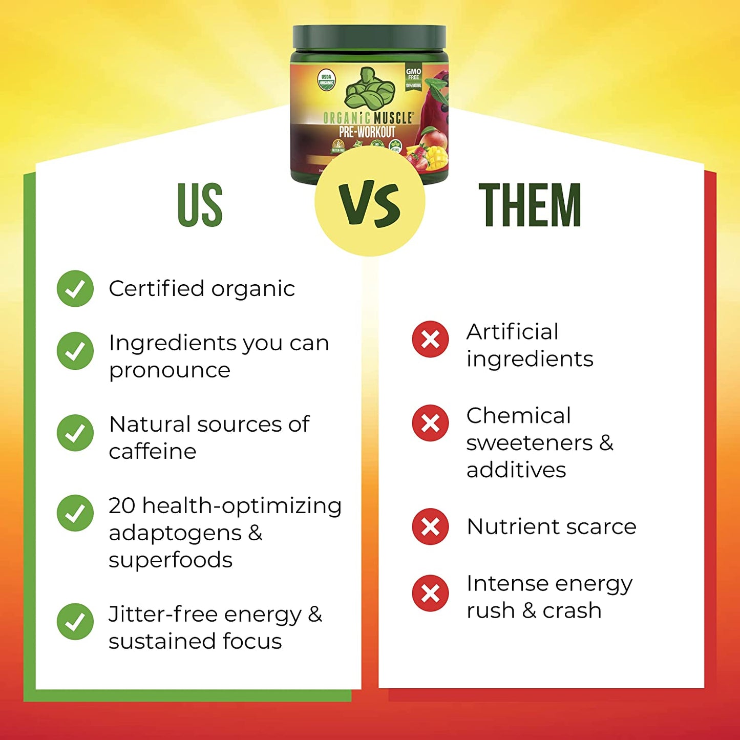 Organic Pre-Workout - Strawberry Mango