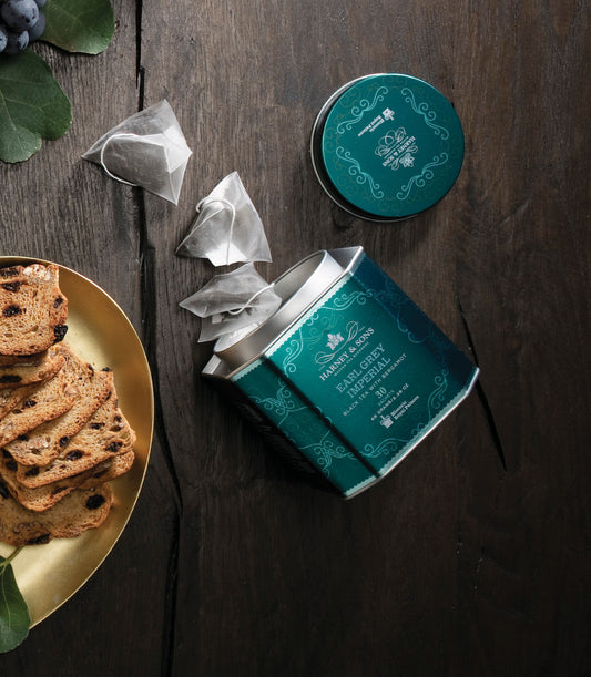 Earl Grey Imperial, HRP Tin of 30 Sachets - Blinks Emporium