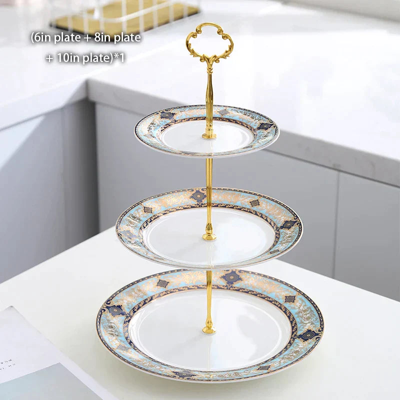 DecorBites™ Bone China Tea Set: Elegant European Ceramic Coffee Porcelain Teaware