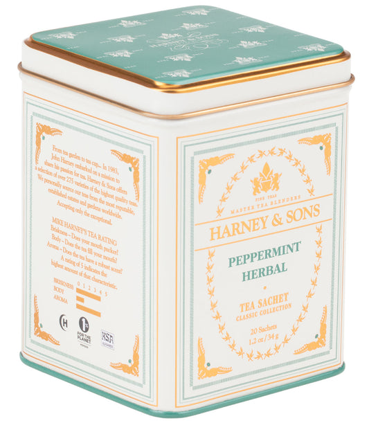 Peppermint Herbal, Classic Tin of 20 Sachets - Blinks Emporium