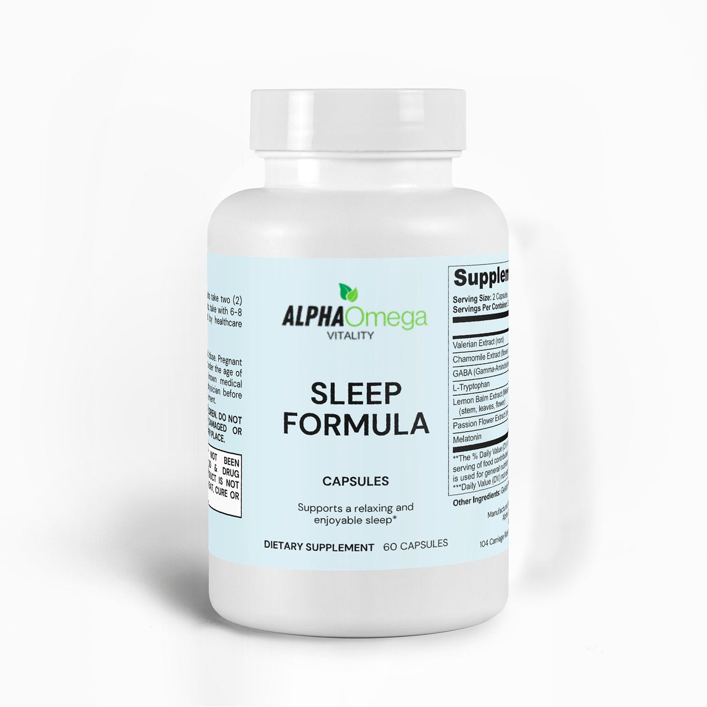 Natural Sleep Formula Supplement