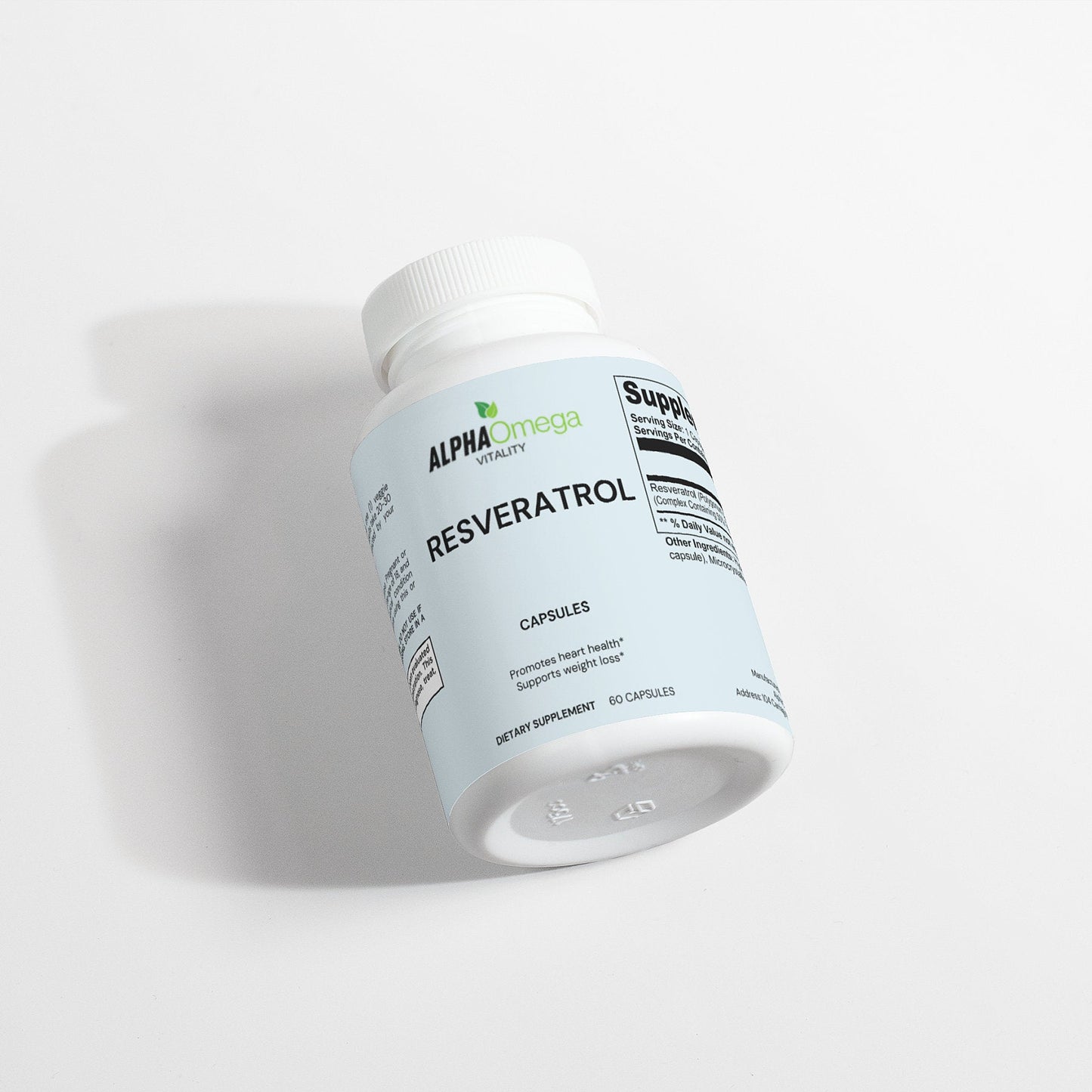 Resveratrol Supplement 600mg Capsules