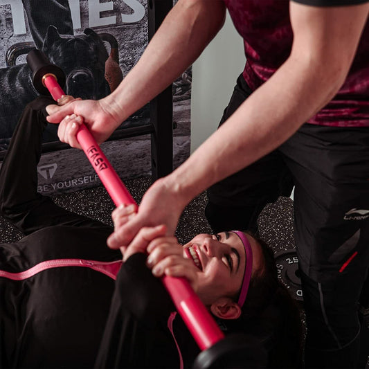 Blue Olympic Barbell Bar, 4Ft Solid Chrome Weight Bar with Bearings, 400Lbs Capacity Weightlifting Bar for Home Gym Workout Strength Training Squat, Suitable for 2-Inch Plates - Blinks Emporium