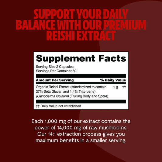 Reishi Mushroom Extract Capsules - Blinks Emporium