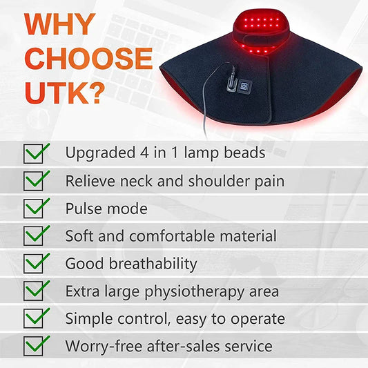 Red Light Therapy Wrap for Neck and Shoulder Pain Relief - Blinks Emporium