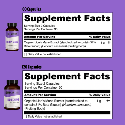 Lion's Mane Mushroom Extract Capsules - Blinks Emporium