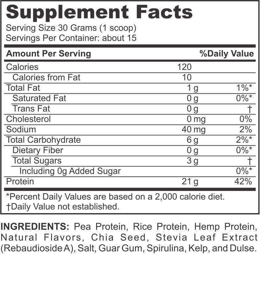 Gut Friendly Vegan Protein Vanilla Low FODMAP Certified, Paleo, Keto