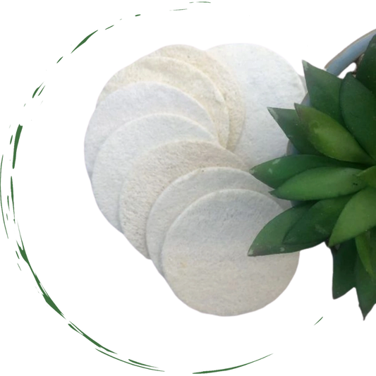 Natural Loofah Pads 5-pcs - Blinks Emporium
