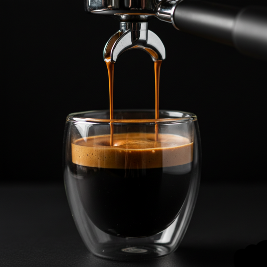Total Eclipse Italian Roast thick espresso shot with rich crema - blinks emporium