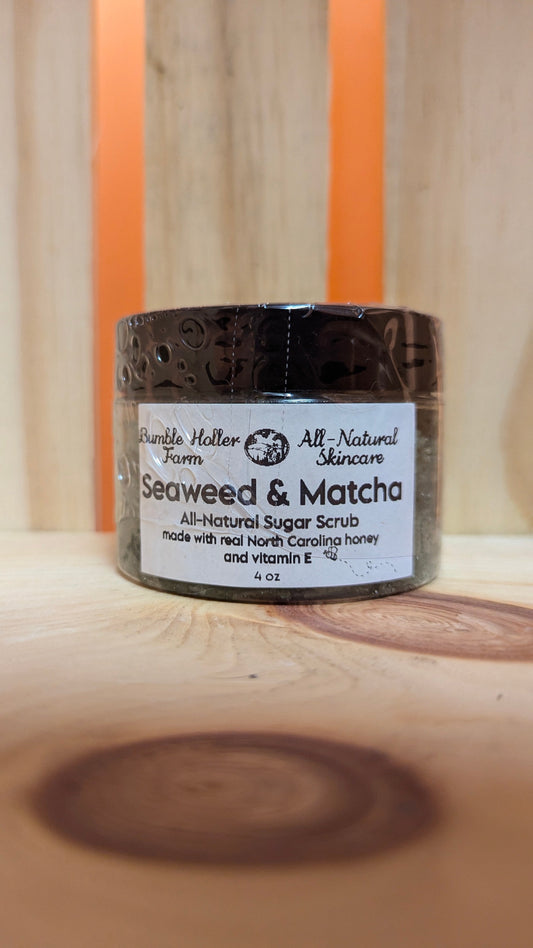 All-Natural Seaweed and Matcha Sugar Scrub - Blinks Emporium