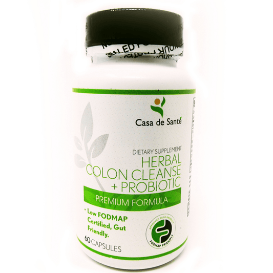 Low FODMAP Gentle Colon Cleanse + Probiotic - Herbal Detox for Sensitive Gut, Regularity Support