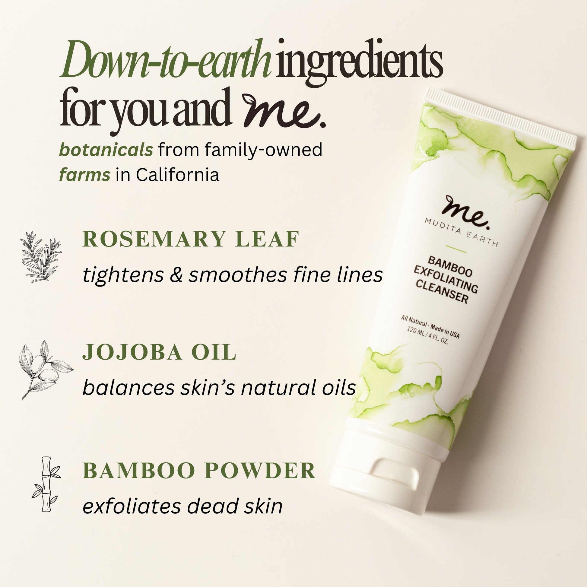 Bamboo Microdermabrasion Exfoliating Cleanser - Blinks Emporium