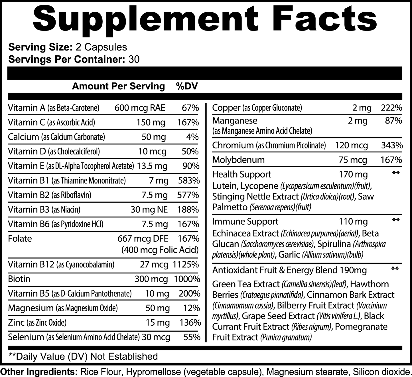 Premium Multivitamin Supplement