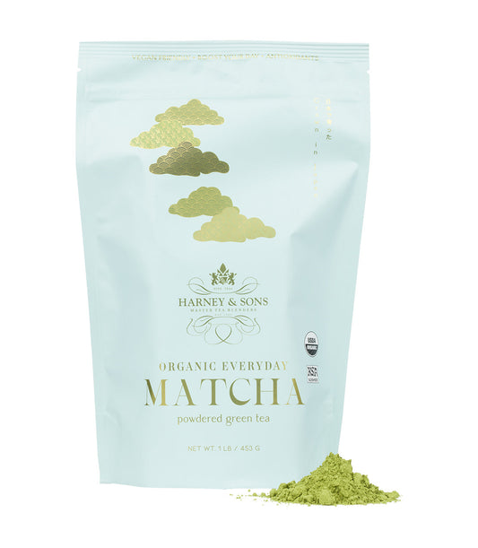 Harney & Sons Organic Everyday Matcha powder packaging on a white background - blinks emporium