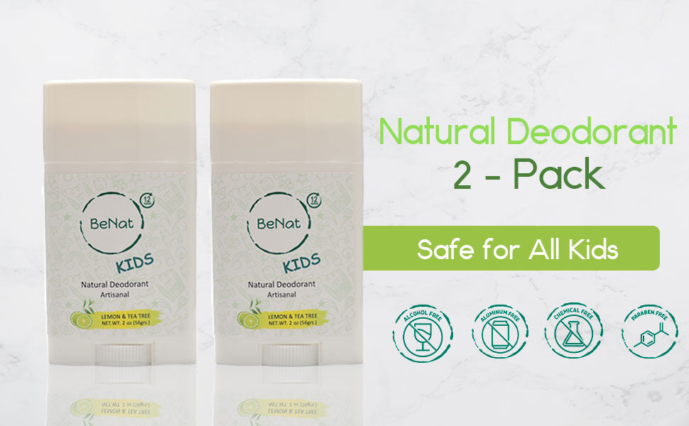 2-Pack all-Natural Deodorants for Kids & Teens - Blinks Emporium