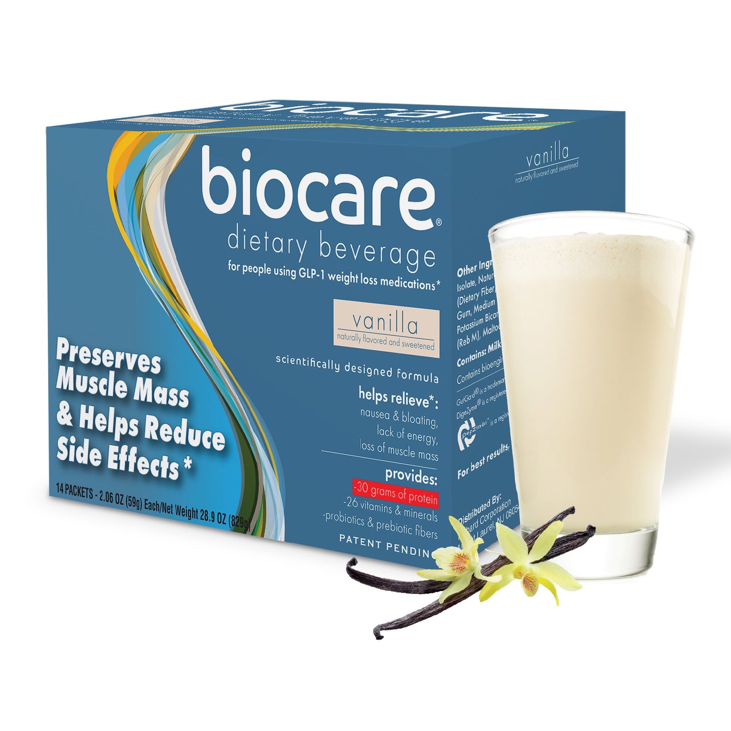 30G Protein Vanilla Biocare Dietary Beverage (14-Count) - Blinks Emporium
