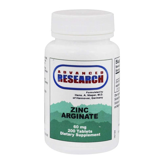 Advanced Research - Zinc Arginate 60 mg. - 200 Tablets