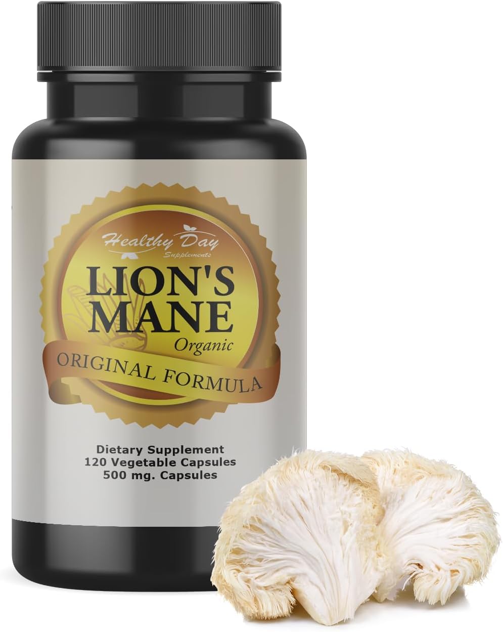 Lion’s Mane Mushroom Capsules – Supports Focus, Memory & Mental Clarity