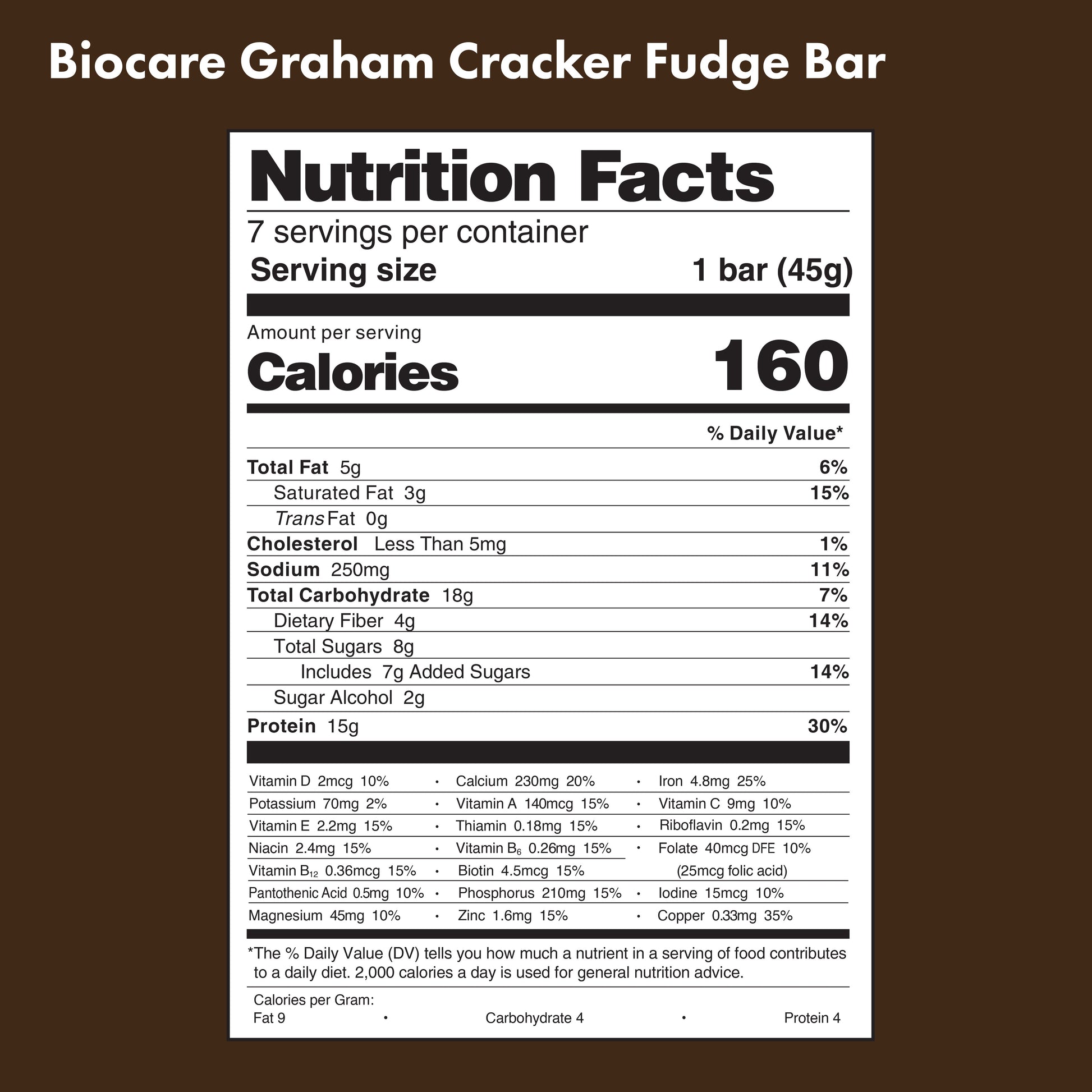 15G Protein Graham Cracker Fudge Bar - Blinks Emporium
