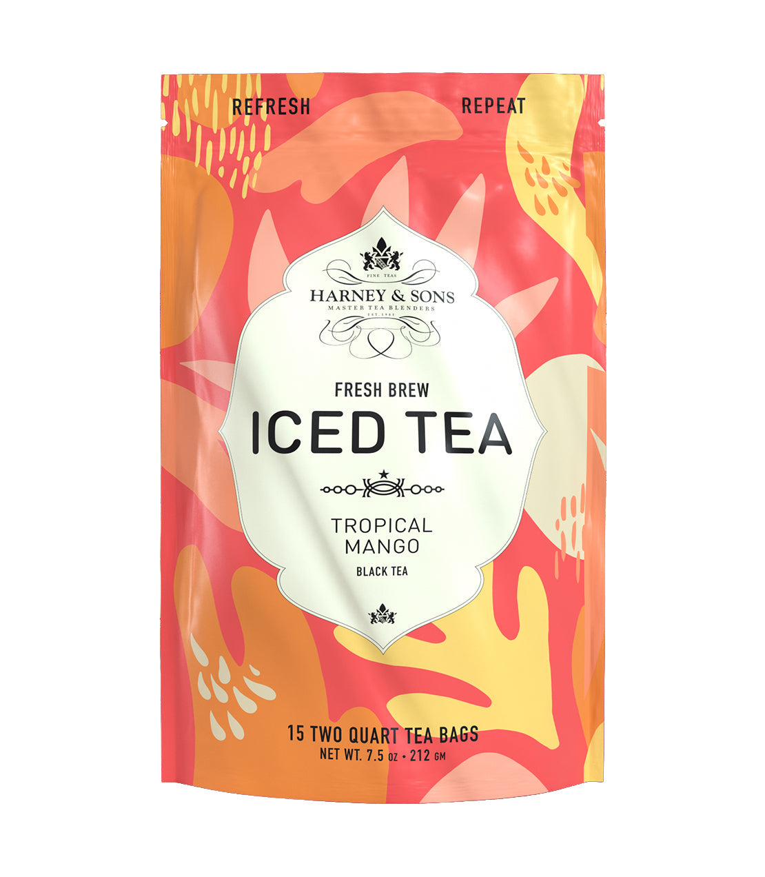 Harney & Sons Tropical Mango iced tea package with colorful design - blinks emporium