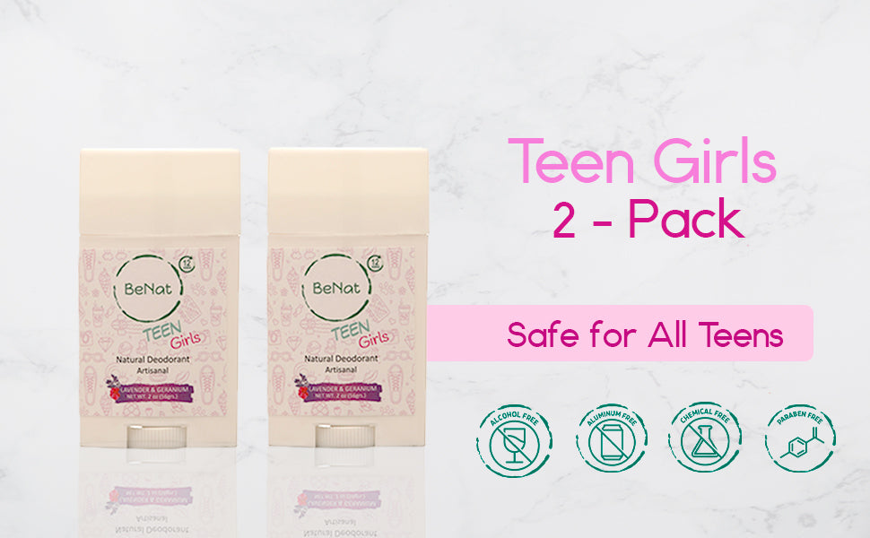 2-Pack all-Natural Deodorants for Kids & Teens - Blinks Emporium