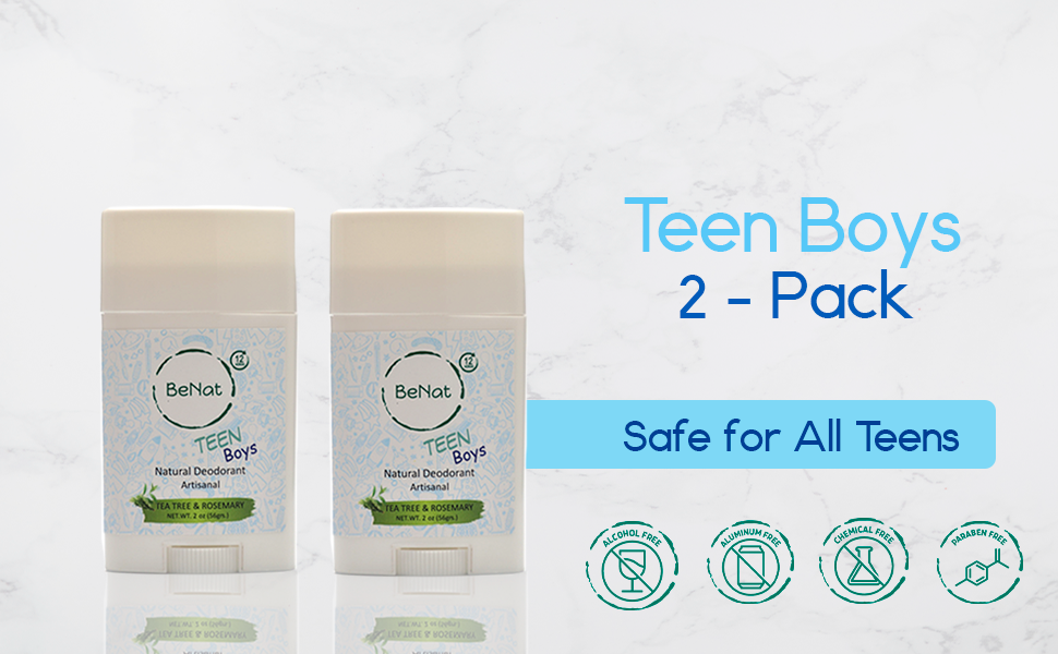 2-Pack all-Natural Deodorants for Kids & Teens - Blinks Emporium
