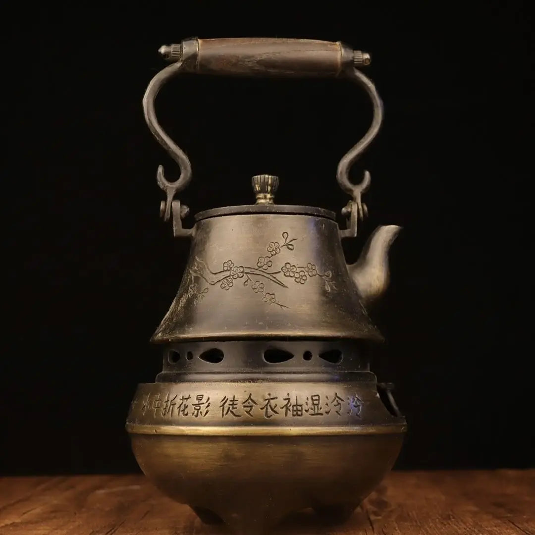 DecorBites™ Antique Collection: Charcoal Fire Stoves, Warm Wine Pots, Copper Teapots & Home Decor
