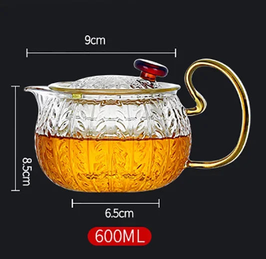 DecorBites™ Glass Teapot Infuser Gaiwan Puer Japanese Tea Pot Kitchen Accessories