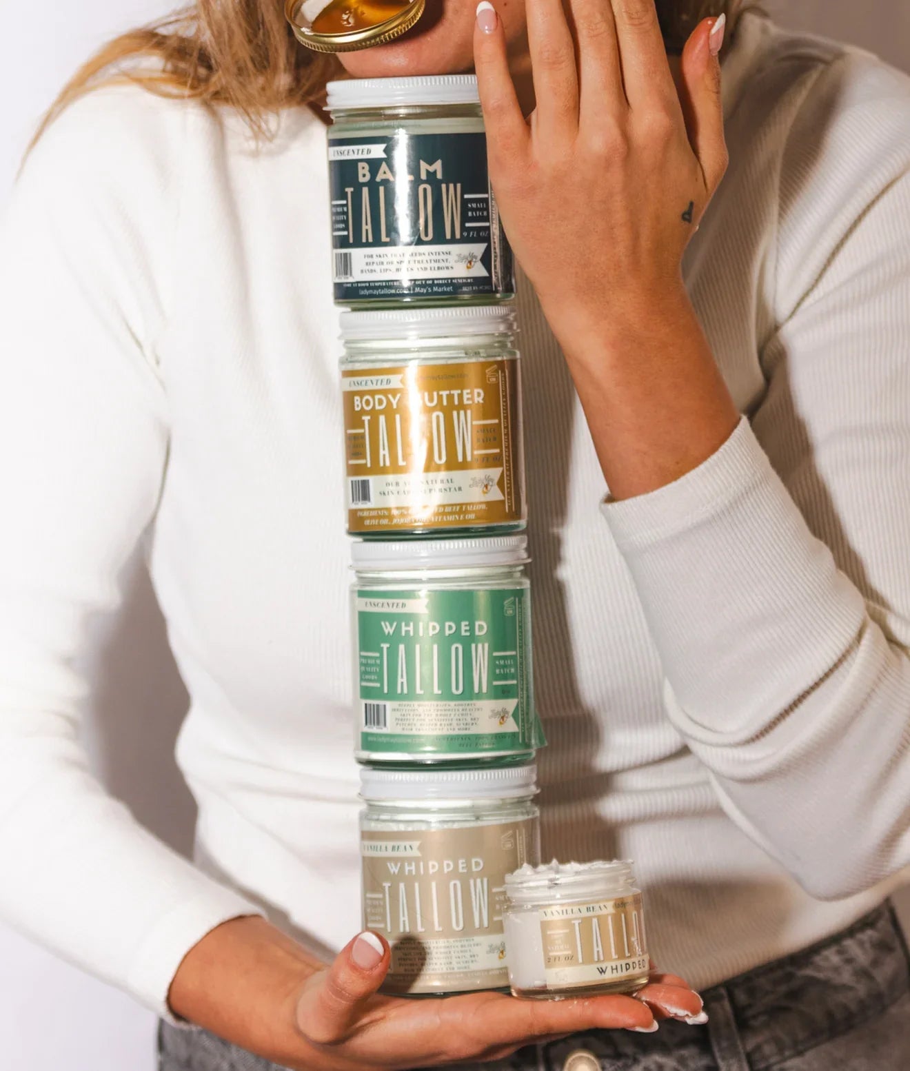 6 Pack Travel Tallow Set | Premium Quality All Natural Gift Box by The Lady May - Blinks Emporium