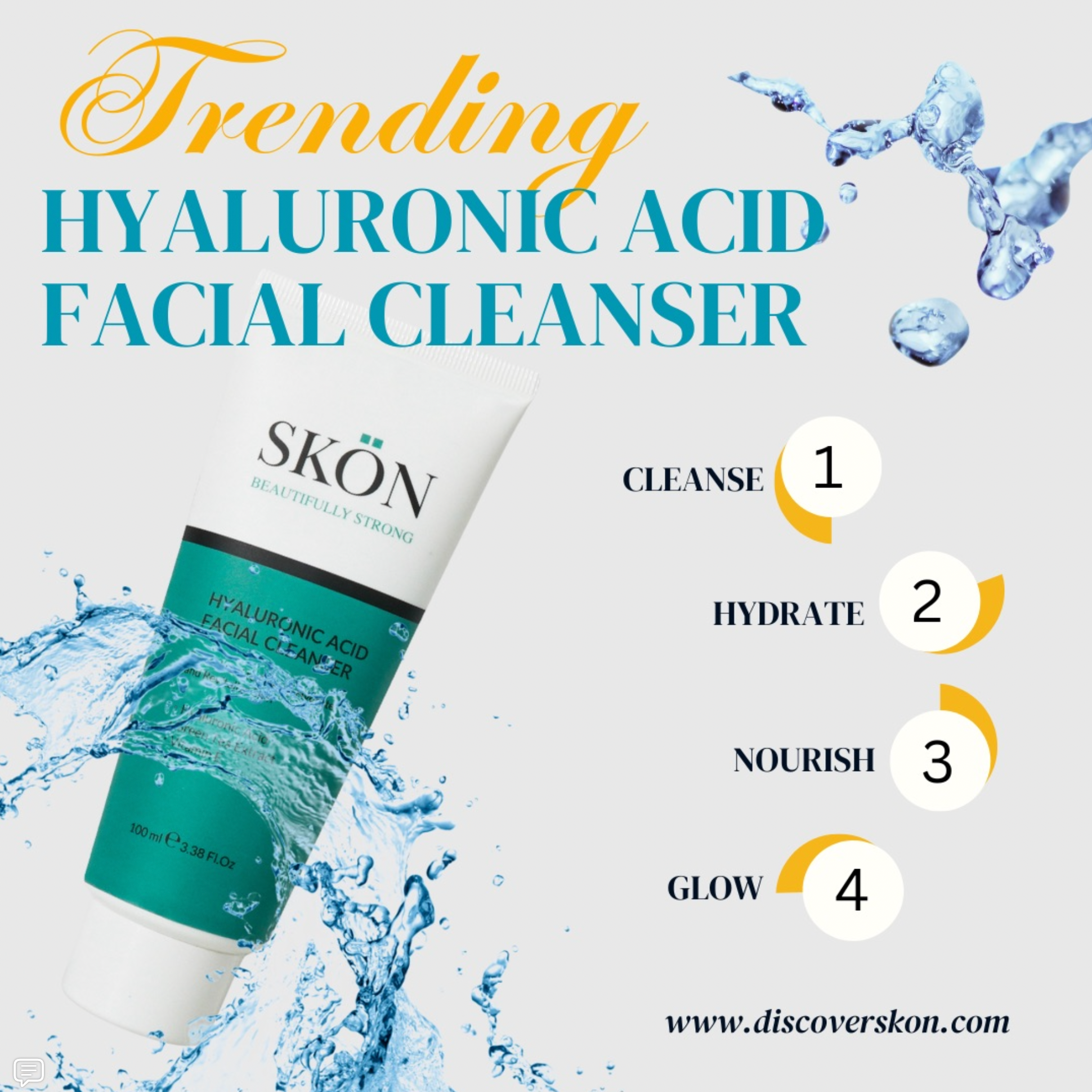 Hyaluronic Acid Facial Cleanser - Blinks Emporium