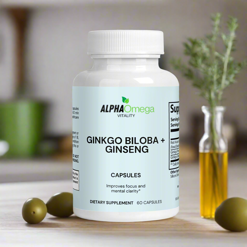 Ginkgo Biloba and Ginseng Capsules