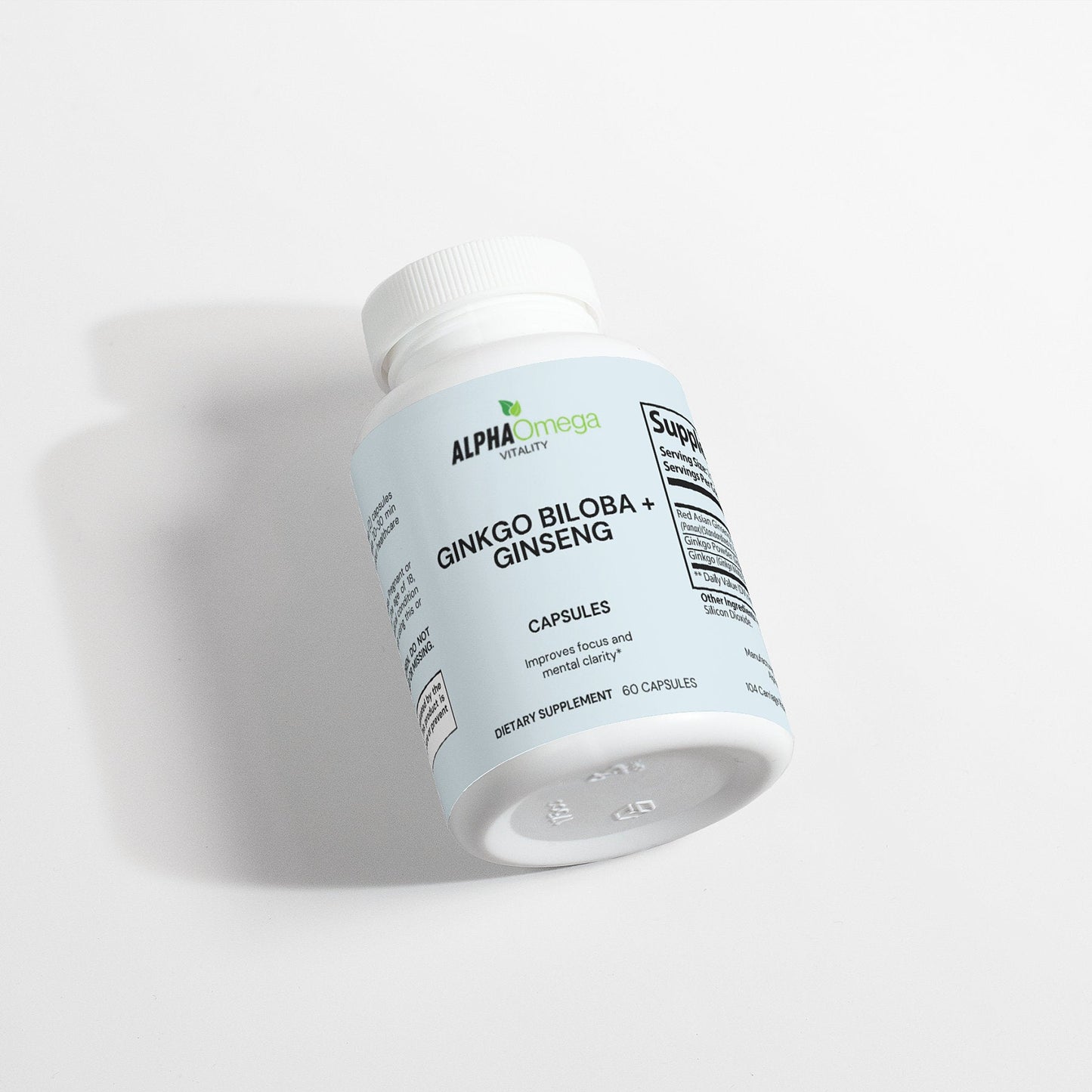 Ginkgo Biloba and Ginseng Capsules