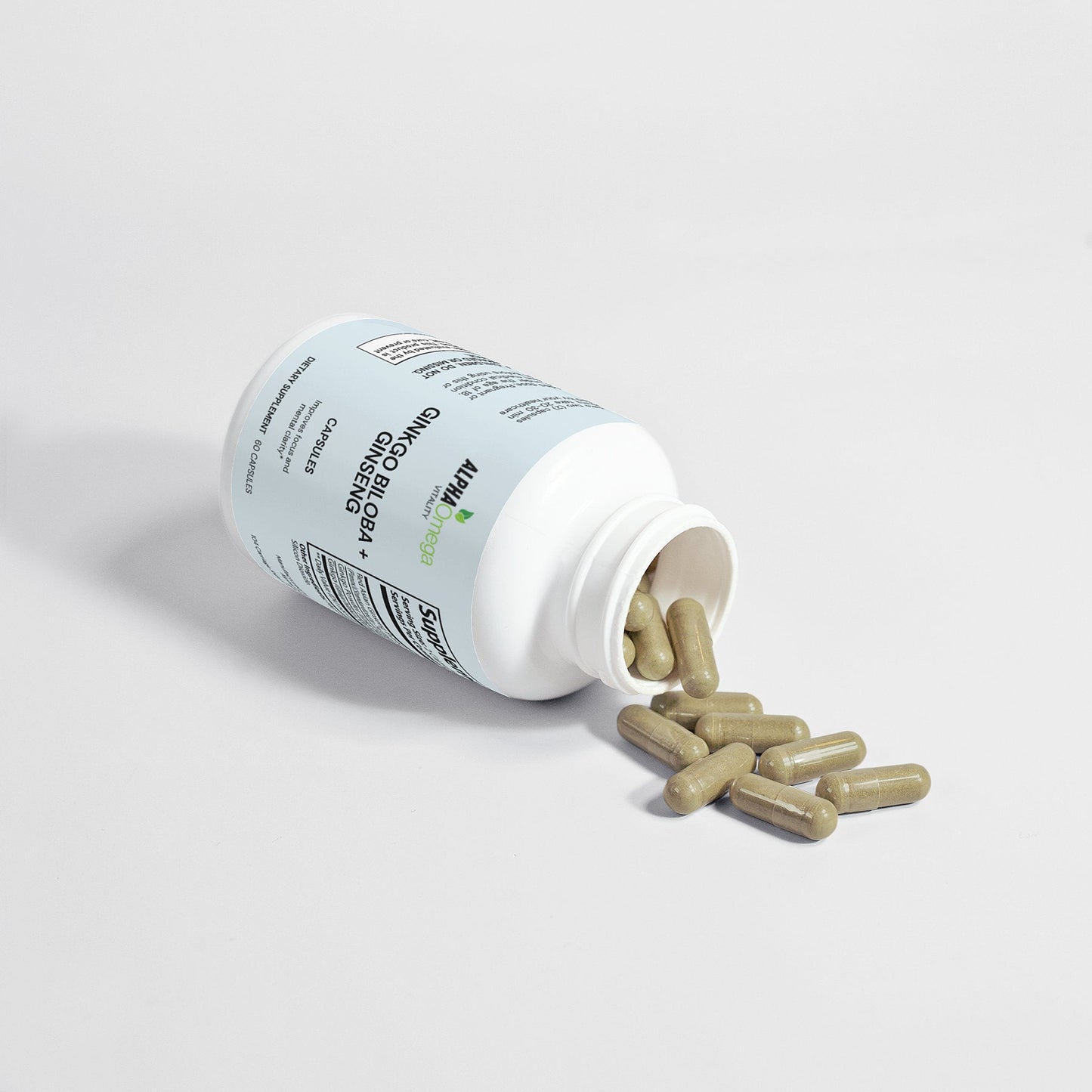 Ginkgo Biloba and Ginseng Capsules