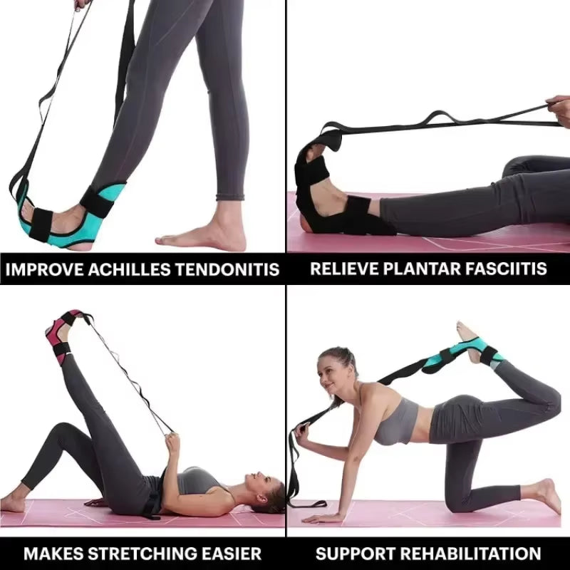 Yoga Leg Stretching Band for Enhanced Flexibility and Rehabilitation - Ideal for Plantar Fasciitis and Foot Care