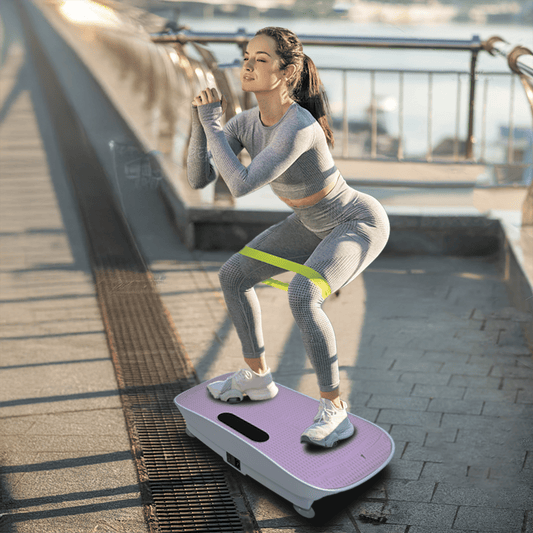 Silent Vibration Plate Crazy Fitness Massage 10-Frequency Weight Loss & Fat Burner Body Shaking Machine For Unisex Pink