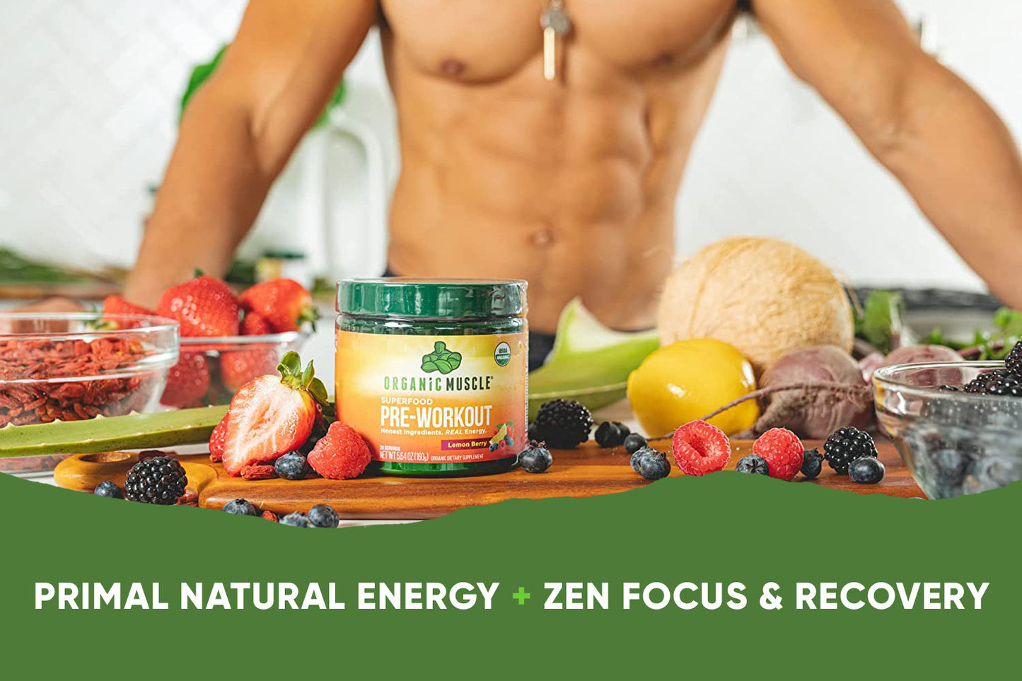 Organic Pre-Workout - Strawberry Mango