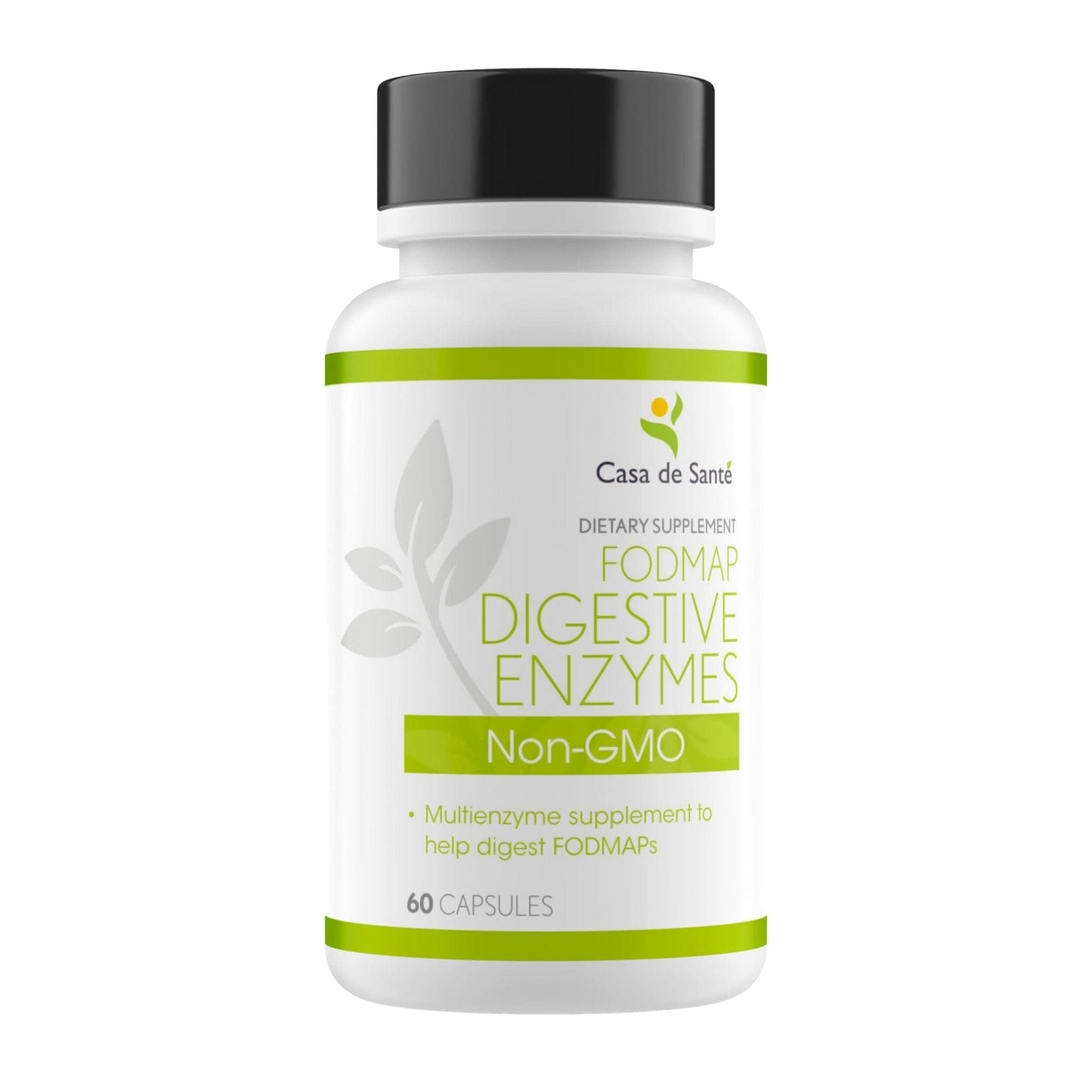 FODMAP Digestive Enzymes - 18 Enzyme Blend for Gut Health, Non GMO,  Low FODMAP Certified