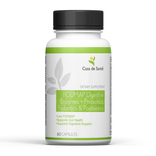 FODMAP Digestive Enzymes with Probiotics, Prebiotics & Postbiotics - Low FODMAP Certified, Keto, Paleo