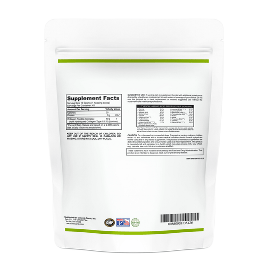 Collagen Peptides - Low FODMAP Certified, Elemental Diet Grassfed Pasture Raised, Keto, Paleo, Gut Friendly, Gluten, Lactose, Soy, Sugar & Grain Free, No Carb, All Natural, Non GMO