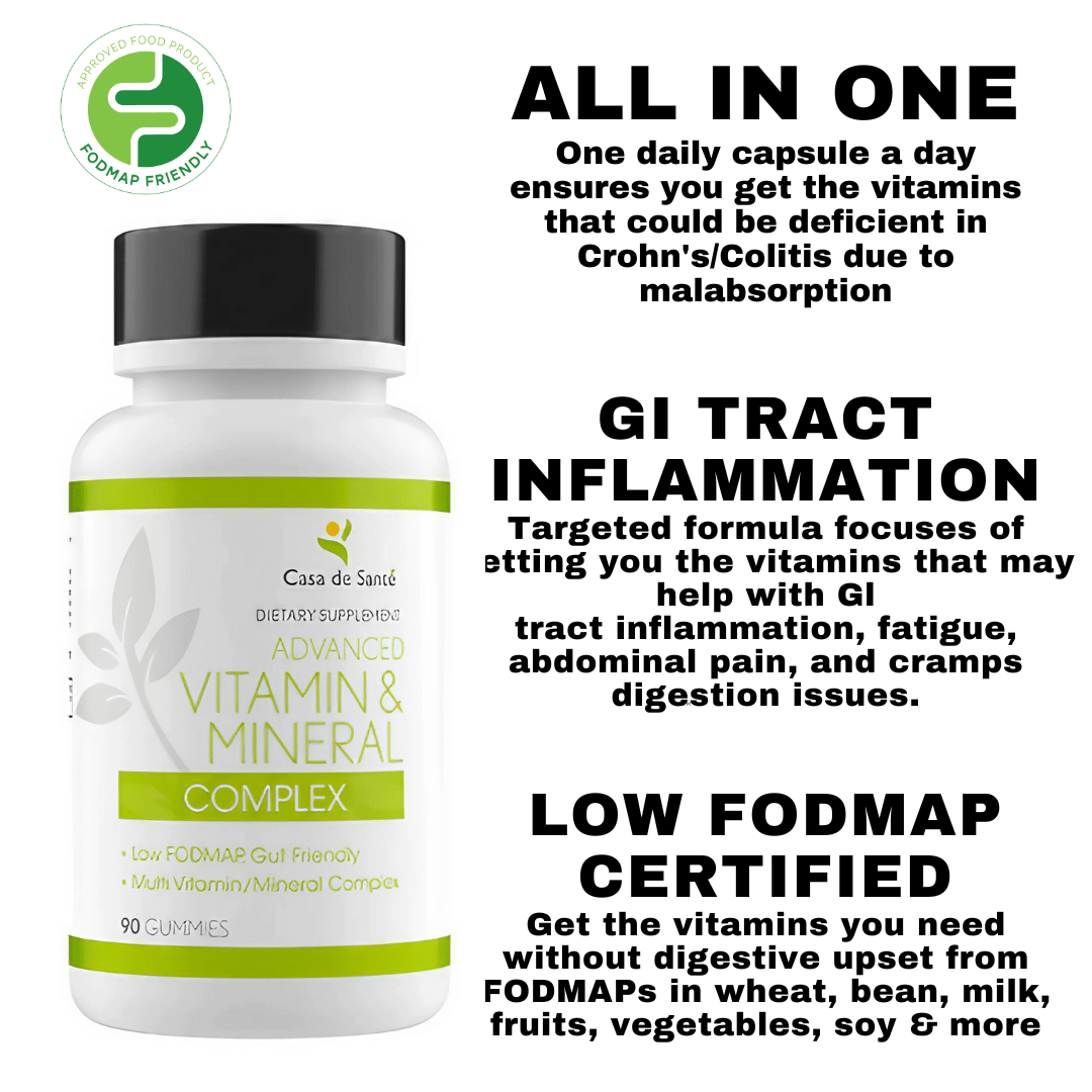 Gut Friendly Advanced Vitamin & Mineral Complex Low FODMAP Certified, Paleo, Keto Gummies