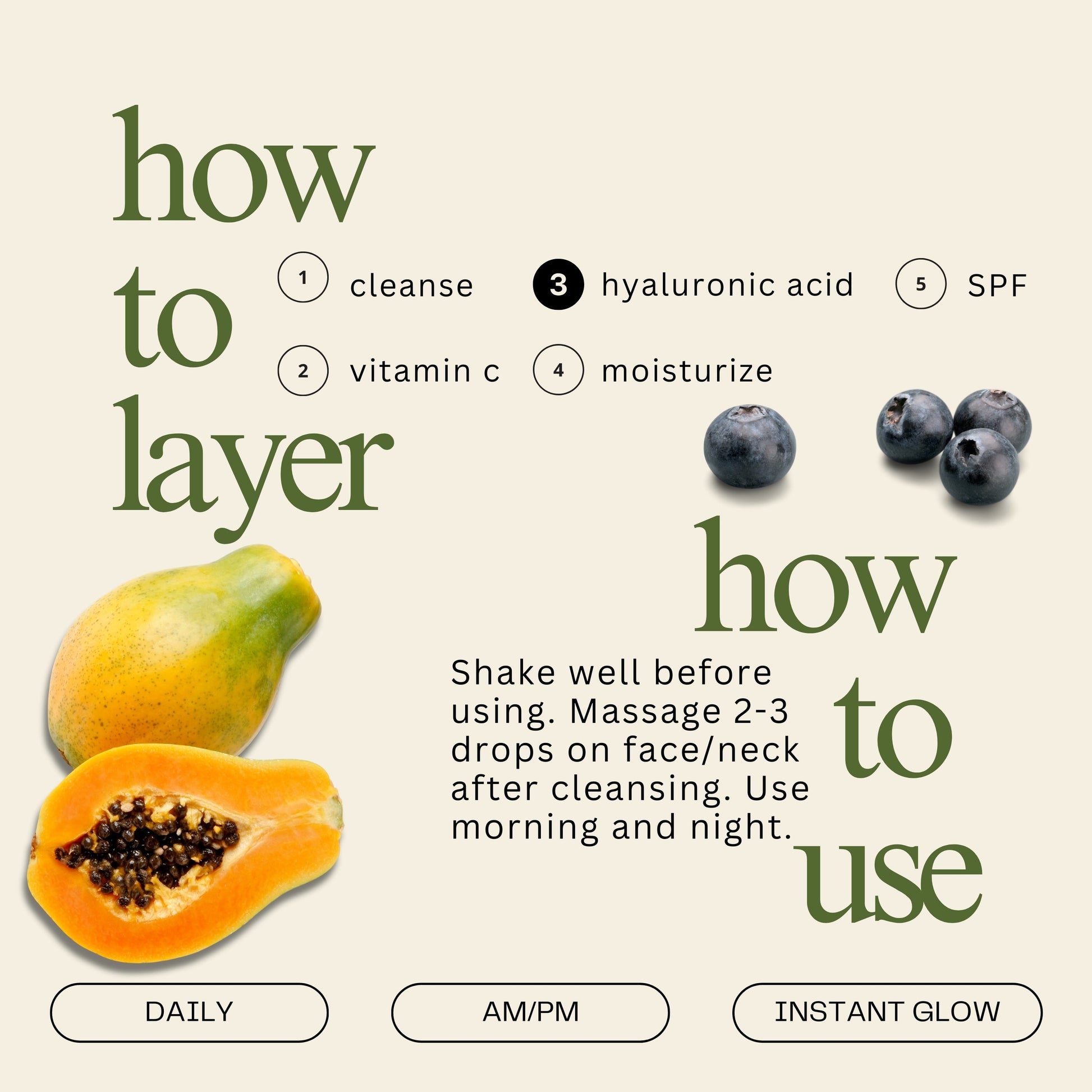 Blueberry & Papaya Rejuvenating Serum - Blinks Emporium