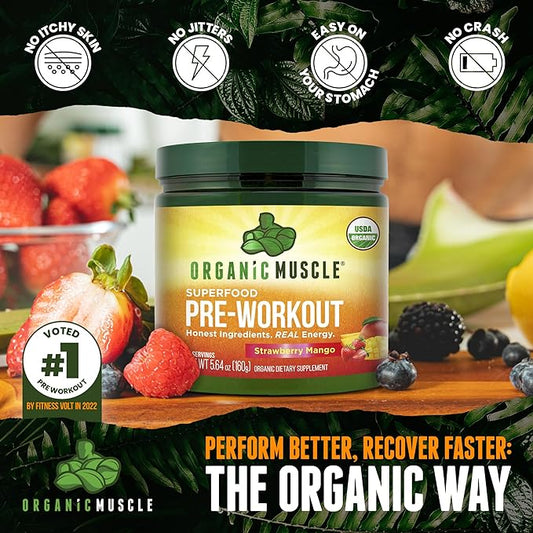 Organic Pre-Workout - Strawberry Mango