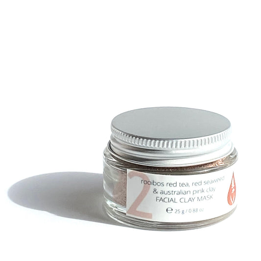 Rooibos Red Tea, Red Seaweed & Australian Pink Clay Facial Mask