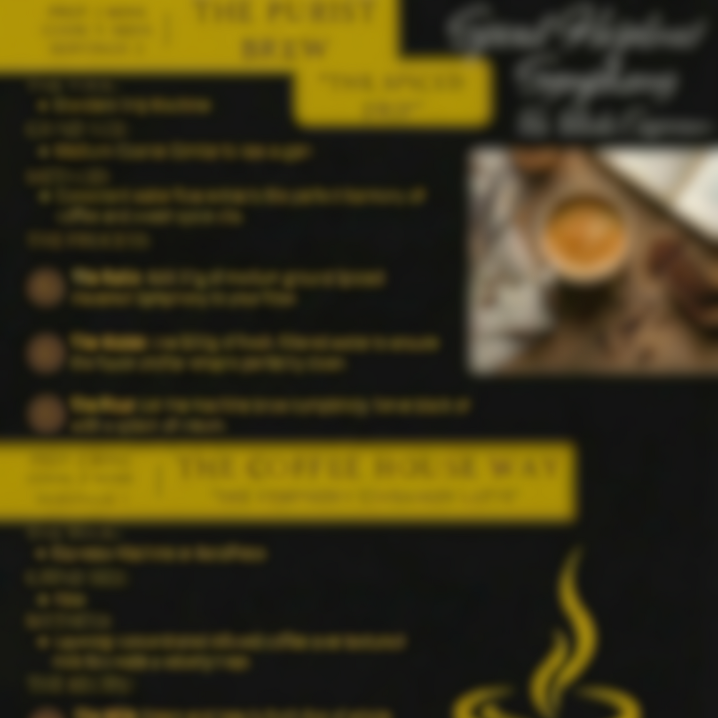 Spiced Hazelnut Symphony digital barista guide and coffee recipe card - blinks emporium