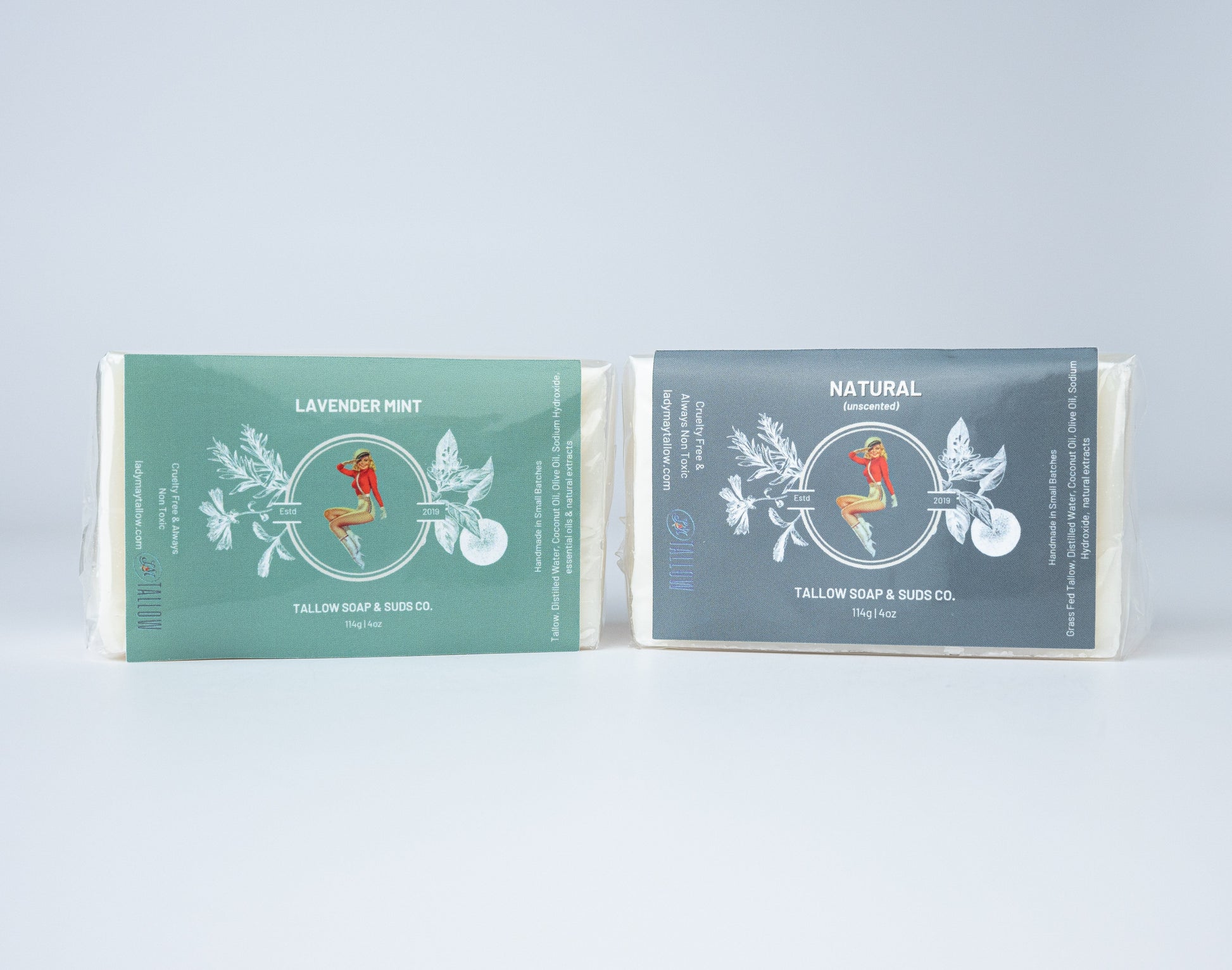 All-Natural Tallow Soap – Lavender Mint & Unscented - Blinks Emporium