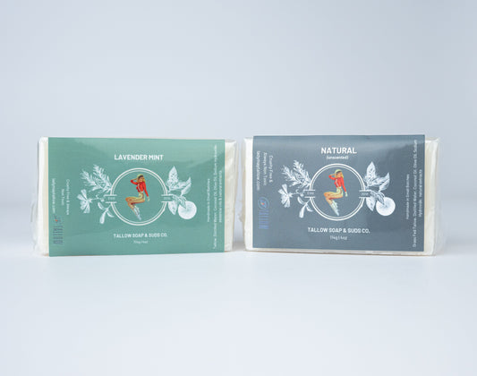 All-Natural Tallow Soap – Lavender Mint & Unscented - Blinks Emporium